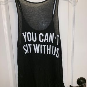 Brandy Melville You can't sit with us graphic tank